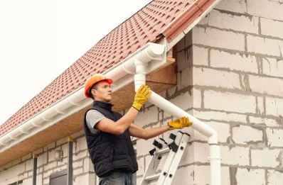 Pose et remplacement de gouttières à Verzenay